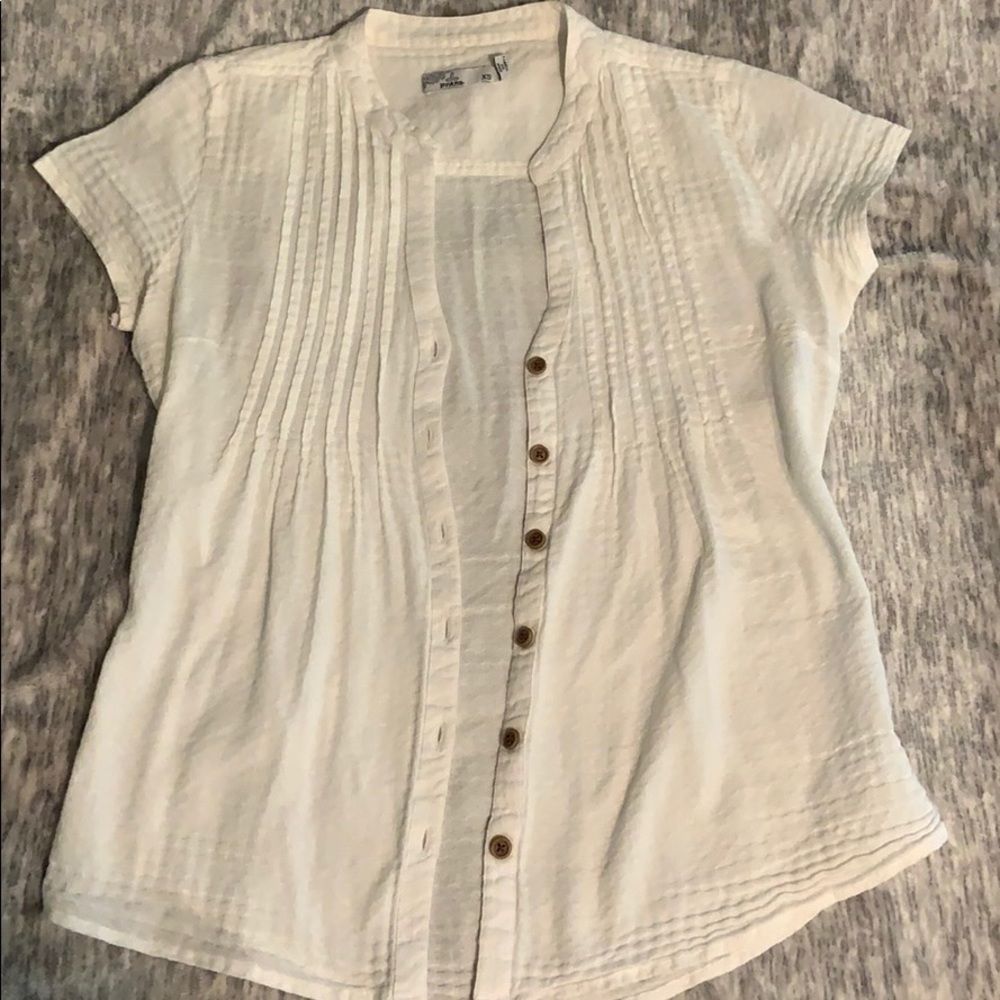 Prana button up blouse